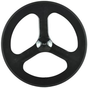 新品 カーボン バトンホイール フロント ターン Kitt design CarbonTri-spoke F-Wheel(カーボンバトン