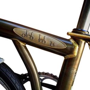 144スポーク 20インチ ホイール フロント ゴールド 自転車部品