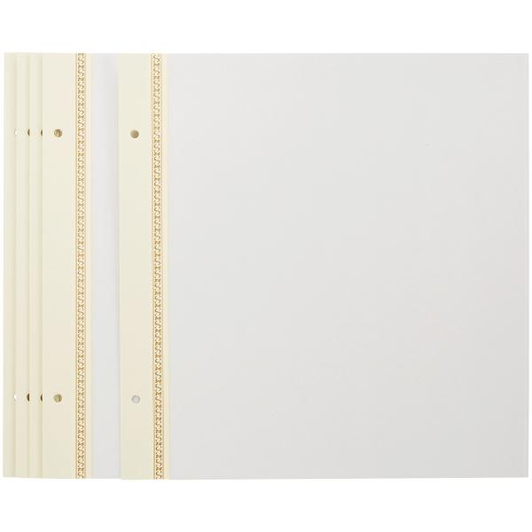 ナカバヤシ フエルアルバム ゴールドライン替台紙 Sサイズ 5枚セット ア-SR-5A