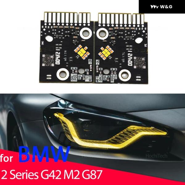【並行輸入品】 イエロー DRL フロントランプ ヘッドライト コントロール LED チップ アング...