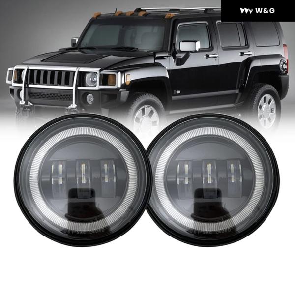 並行輸入品 2個 LED フォグランプ ハマー H2 2003-2009 車用 フロントパッシング ...