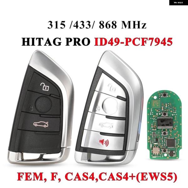 並行輸入品 スマート 3/4 ボタン 315 /433 /868MHZ ID49PC F7945 リ...