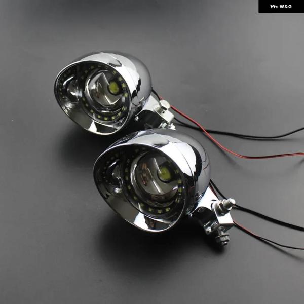 並行輸入品 12V バイク LED ヘッドライト ドライビング ブレット フォグランプ スポットライ...