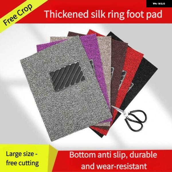 並行輸入品 フロアマットフット パッド シルクループセルフカットシングルメインパッセンジャー用 防水...