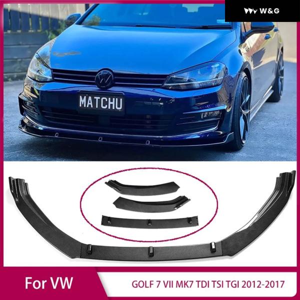 【並行輸入品】 フロント バンパー スプリッターリップ VW ゴルフ 7 VII MK7 TDI T...