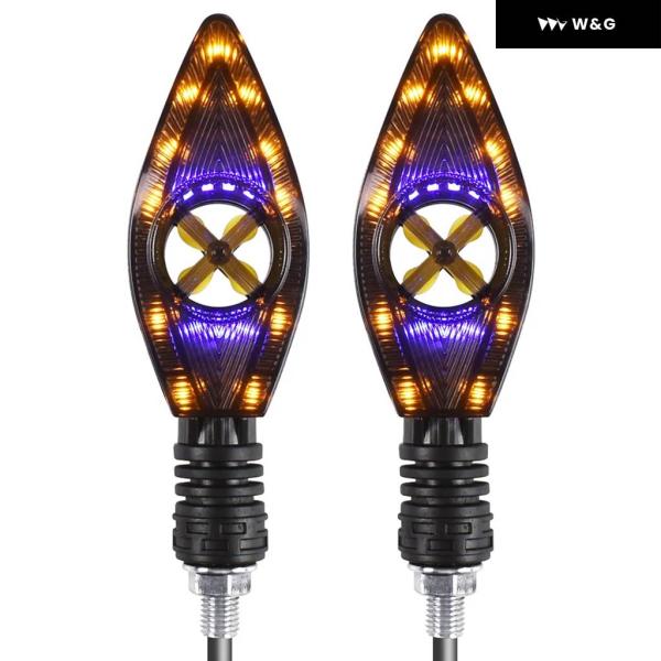 並行輸入品 オートバイ バイク ウィンカーライト モト アンバー インジケーター フローティングラン...