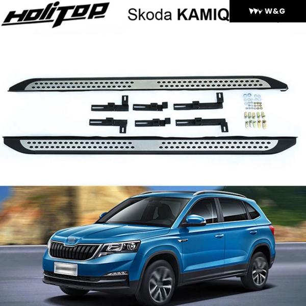 並行輸入品 ランニングボードサイドステップフットペダルSKODA KAMIQ 2018-2025 I...