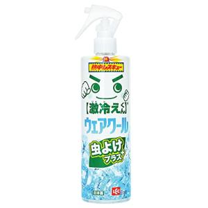レック 熱中レスキュー 激冷えくん ウェアクール (虫よけプラス 400ml)/ 冷却スプレー/ひんやり冷感/長持ち /