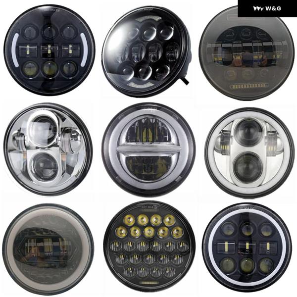 【並行輸入品】 5.75インチ オートバイ バイク LED ヘッドライト ダイナ ソフテイル スポー...