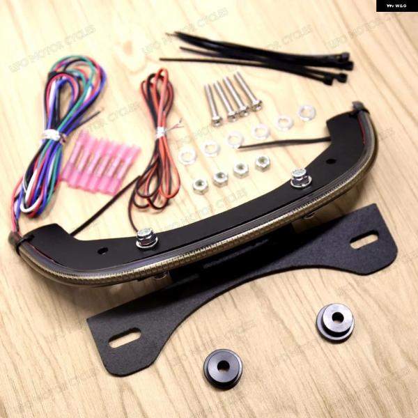 並行輸入品 LEDフェンダーエリミネーター一体型 テールライト スモークバー ハーレー V-ROD ...
