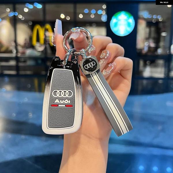 並行輸入品 シリコン製 カースマートフリップキーケースカバー プロテクター シェル アウディ A1 ...