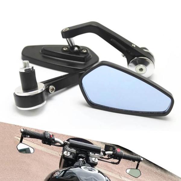 並行輸入品 7/8インチ 22mm ハンドルバーエンドミラー オートバイミラー Honda CB10...