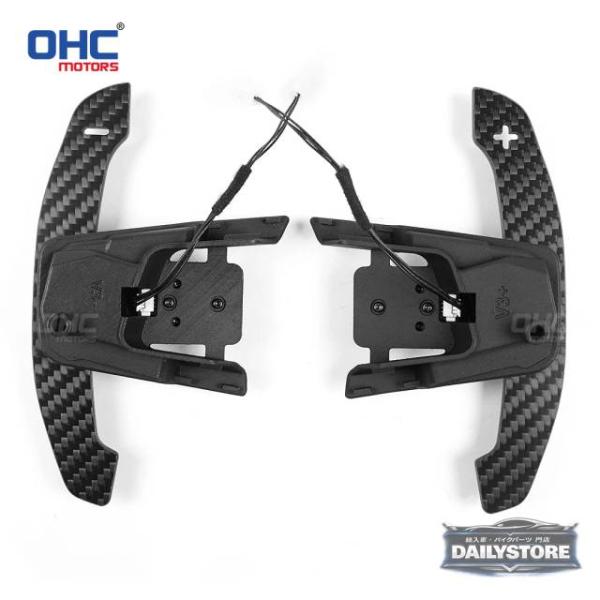 並行輸入品 OHC カーボン マグネティック ステアリングホイール パドルシフター VW フォルクス...