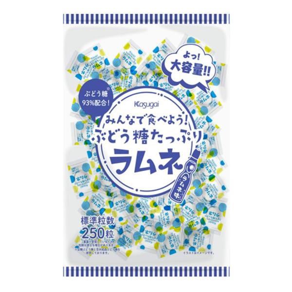 春日井製菓 みんなで食べようぶどう糖たっぷりラムネ 550g パック