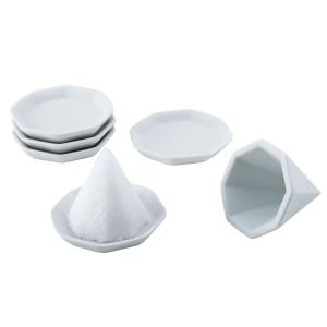 神棚の里 盛り塩 セット 八角 盛り塩セット 小 素焼き八角皿５枚付き 盛塩 簡単 作りやすい 固め器 運気 開運 魔除け 厄除け 厄払い