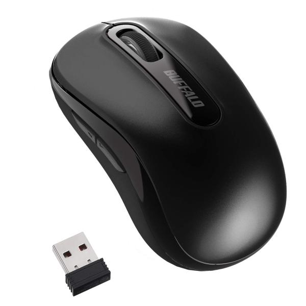 バッファロー マウス 無線 ワイヤレス 5ボタン 戻る/進むボタン搭載 小型 軽量 節電モデル 最大...