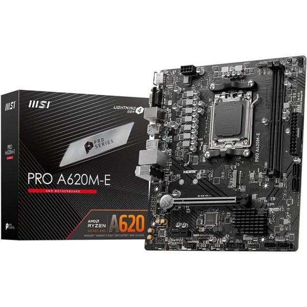 MSI?マザーボードPRO A620M-E Ryzen 7000?シリーズ(AM5)対応A620チッ...