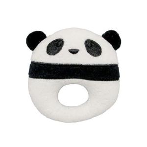 やわらかどうぶつラトル パンダ ぬいぐるみ 9cm