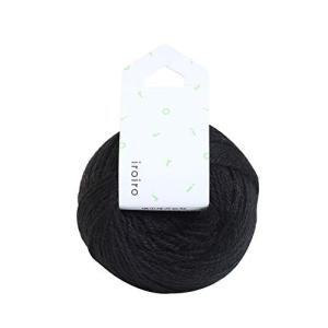 横田 DARUMA iroiro 毛糸 col.47 黒 20g 約70m 3玉セット 01-1410-0047