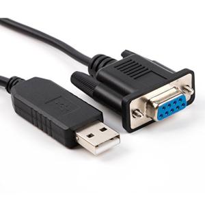 PL2303TA USB RS232DB9クロス ワイヤード ロールオーバ ヌル モデム ケーブル (Null modem pinout: 2-TX
