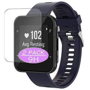 2枚 VacFun ガラスフィルム ， ガーミン Garmin ForeAthlete 35J 35 Forerunner 向けの 強化ガラス フィル