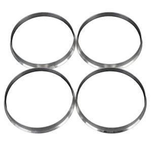 [アスラプロジェクト] ハブリング 74.1-72.6 mm BMW 用 ツバ 付き 4枚 セット 鍛造 アルミ製