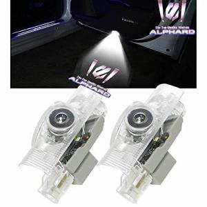 Minile アルファード車用ドアランプ カーテシランプ ドアウェルカムライト カーテシライト LEDロゴ投影 20系 30系トヨタ シリーズ カーテ
