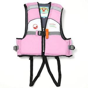 DETEIQ 子供用 ライフジャケット カニさん キッズ ジュニア フローティングベスト 水遊び 海 川 プール