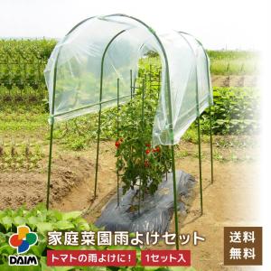 daim 家庭菜園用 雨よけセット 雨よけハウストマト 雨よけ 雨除け ビニール 園芸 家庭菜園 霜よけ 防虫 病気予防