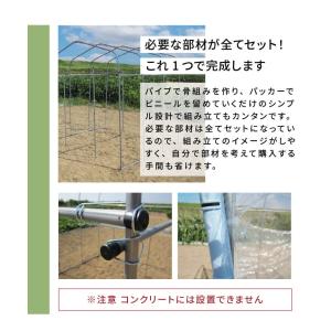 ビニールハウス 3坪 ファスナータイプ 替えビ...の詳細画像3