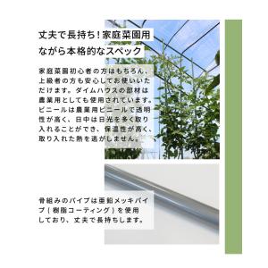 ビニールハウス 3坪 ファスナータイプ 替えビ...の詳細画像4