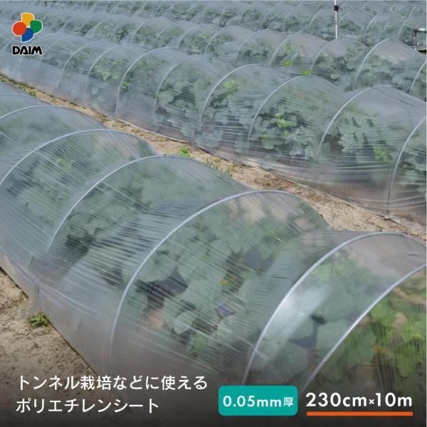 daim 菜園用 ポリシート 0.05mm厚 230cm幅 10m 保温 雨よけ 保温シート ポリエ...