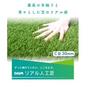 人工芝 1m×1m C型 芝丈30mm 人工芝...の詳細画像1