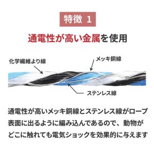 電気柵 コード 500m ゲッターコード 防獣...の詳細画像2