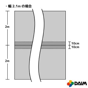 防草シート 幅2.1m 長さ5m 人工芝 防草...の詳細画像3