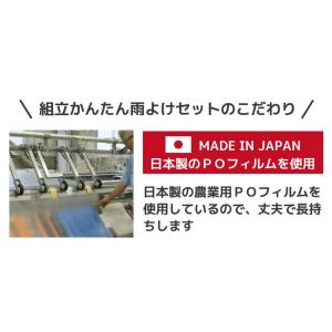 トマト 雨よけ ハウス 奥行3.6m 間口19...の詳細画像3