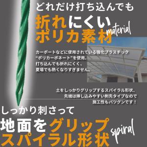 人工芝 固定 ポリカピン 15cm 100本入...の詳細画像2