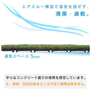 人工芝 下敷き 水はけマット 50cm角 20...の詳細画像3