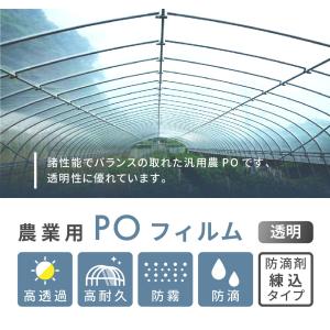 受注生産品 daim 農業用 POフィルム 透...の詳細画像2