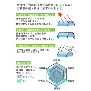 受注生産品 daim 農業用 POフィルム 透...の詳細画像3