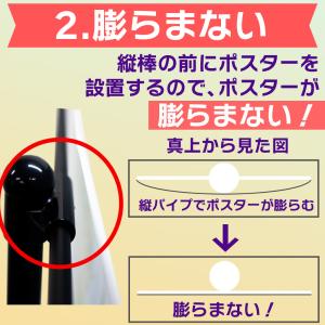 ポスタースタンド A1 高さ2m イベント用 ...の詳細画像4