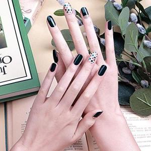 Envylookxzinipin 長持ちするジェルネイルシール 貼るだけマニキュア