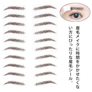 眉毛シール 眉毛ステッカー 10ペア 可愛い ナチュラル アイブロウパッチ メイクツール アートメイク まゆげ 消えない 貼る眉毛 つけ眉毛 防水性｜daim-store