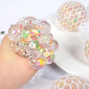 ボール ストレス解消 6cm  スクイーズ ボール グレープスクイーズ  キッズ 子供