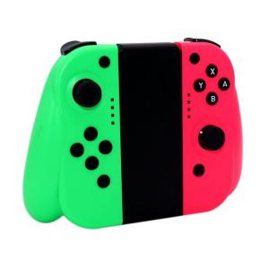 スイッチ Nintendo switch ジョイコン Joy-Con互換 グリーン ピンク グリップ付き ワイヤレス 振動 ジャイロセンサー機能搭載