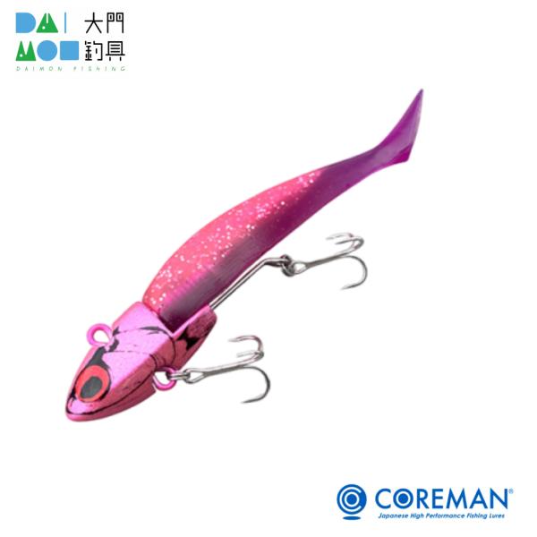 コアマン VJ-16 バイブレーションジグヘッド #058 ピンクヘッド ケイムラパープルピンク /...