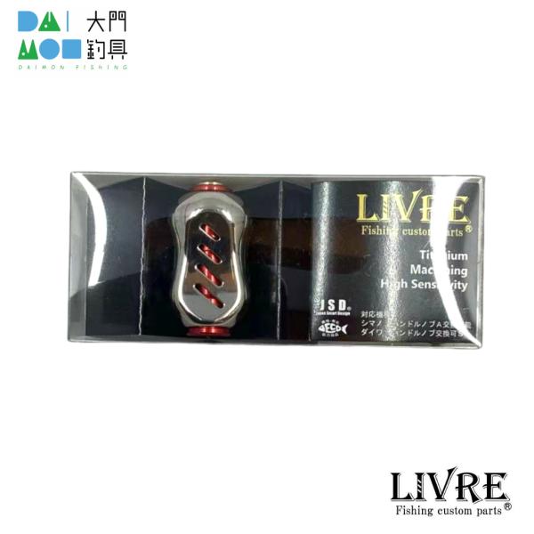 メガテック リブレ LIVRE フィーノ ノブ単体（1個）(シルバー＋レッド)HSRE-1 LIVR...