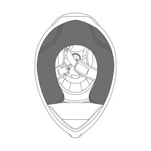 公式】 AGV CHEEK PADS K1 S/K1用 ASIAN FIT Lサイズ チークパッド