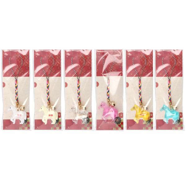 干支 午 うま お守りストラップ アクリルチャーム ストラップ プラ干支 2026年干支 開運文字入...