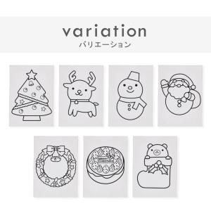 キャンバスボート クリスマス 塗り絵 ミニキャン...の商品画像